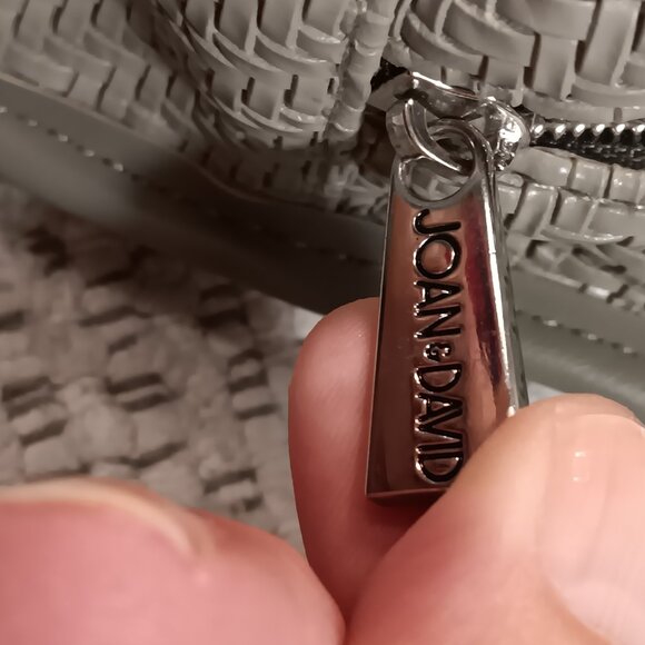 Joan & David green herringbone folding hanging travel makeup toiletry case - Picture 11 of 13